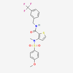 2-(4-chlorophenyl)-N-methyl-N-{2-[5-(5-methyl-1H-indol-2-yl)-1,2,4-oxadiazol-3-yl]ethyl}acetamide