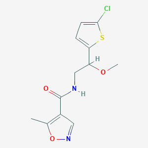 N-(2-(5-chlorothiophen-2-yl)-2-methoxyethyl)-5-methylisoxazole-4-carboxamide