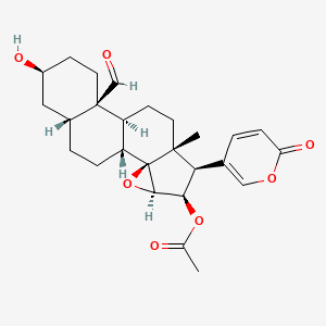 molecular formula C26H32O7 B2450094 19-Oxocinobufagin 