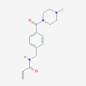 N-[[4-(4-Methylpiperazine-1-carbonyl)phenyl]methyl]prop-2-enamide