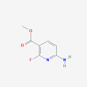 molecular formula C7H7FN2O2 B2450129 Methyl 6-Amino-2-fluoronicotinate CAS No. 1445962-42-4