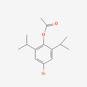 molecular formula C14H19BrO2 B2450136 4-Bromo-2,6-diisopropylphenyl acetate CAS No. 2173098-79-6