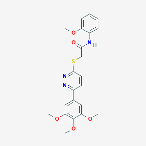 N-(2-methoxyphenyl)-2-((6-(3,4,5-trimethoxyphenyl)pyridazin-3-yl)thio)acetamide