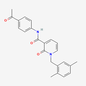 N-(4-acetylphenyl)-1-(2,5-dimethylbenzyl)-2-oxo-1,2-dihydropyridine-3-carboxamide