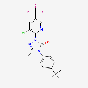 4-[4-(tert-butyl)phenyl]-2-[3-chloro-5-(trifluoromethyl)-2-pyridinyl]-5-methyl-2,4-dihydro-3H-1,2,4-triazol-3-one