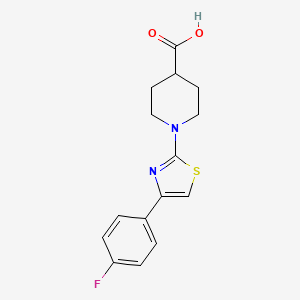 1-[4-(4-Fluorophenyl)-1,3-thiazol-2-yl]piperidine-4-carboxylic acid
