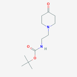 tert-butyl N-[2-(4-oxopiperidin-1-yl)ethyl]carbamate
