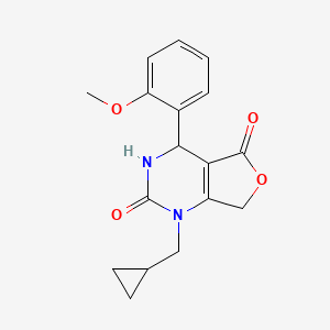 1-(cyclopropylmethyl)-4-(2-methoxyphenyl)-4,7-dihydrofuro[3,4-d]pyrimidine-2,5(1H,3H)-dione