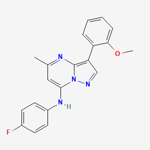 N-(4-fluorophenyl)-3-(2-methoxyphenyl)-5-methylpyrazolo[1,5-a]pyrimidin-7-amine