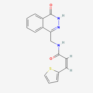(Z)-N-((4-oxo-3,4-dihydrophthalazin-1-yl)methyl)-3-(thiophen-2-yl)acrylamide