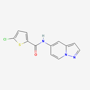 5-chloro-N-(pyrazolo[1,5-a]pyridin-5-yl)thiophene-2-carboxamide
