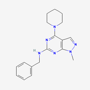 N-benzyl-1-methyl-4-(piperidin-1-yl)-1H-pyrazolo[3,4-d]pyrimidin-6-amine