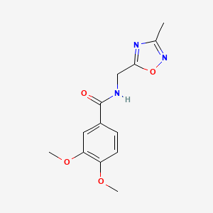 3,4-dimethoxy-N-((3-methyl-1,2,4-oxadiazol-5-yl)methyl)benzamide