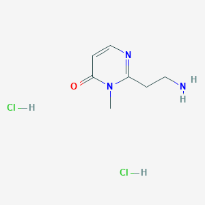 2-(2-Aminoethyl)-3-methylpyrimidin-4-one;dihydrochloride