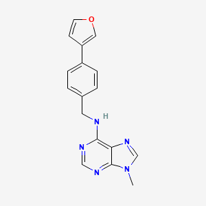 N-[[4-(Furan-3-yl)phenyl]methyl]-9-methylpurin-6-amine