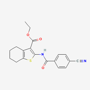 Ethyl 2-(4-cyanobenzamido)-4,5,6,7-tetrahydrobenzo[b]thiophene-3-carboxylate
