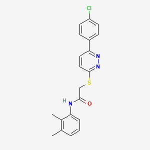 2-[6-(4-chlorophenyl)pyridazin-3-yl]sulfanyl-N-(2,3-dimethylphenyl)acetamide