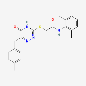 N-(2,6-dimethylphenyl)-2-((6-(4-methylbenzyl)-5-oxo-4,5-dihydro-1,2,4-triazin-3-yl)thio)acetamide