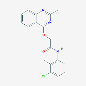N-(3-chloro-2-methylphenyl)-2-((2-methylquinazolin-4-yl)oxy)acetamide