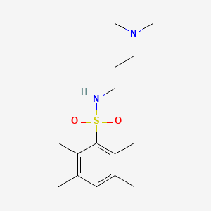 molecular formula C15H26N2O2S B2450320 N-[3-(dimethylamino)propyl]-2,3,5,6-tetramethylbenzenesulfonamide CAS No. 321717-00-4
