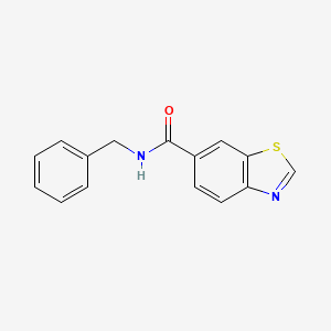 molecular formula C15H12N2OS B2450372 N-benzyl-1,3-benzothiazole-6-carboxamide 
