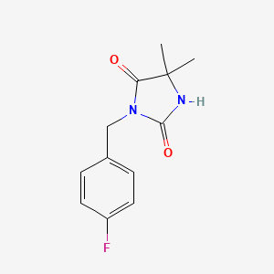 3-(4-fluorobenzyl)-5,5-dimethyl-1H-imidazole-2,4(3H,5H)-dione