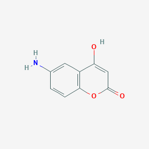 molecular formula C9H7NO3 B2450433 6-amino-4-hydroxy-2H-chromen-2-one CAS No. 41896-01-9