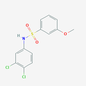 molecular formula C13H11Cl2NO3S B2450475 N-(3,4-dichlorophenyl)-3-methoxybenzenesulfonamide CAS No. 670271-94-0