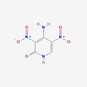 molecular formula C5H4N4O5 B2450482 4-Amino-3,5-dinitropyridin-2-ol CAS No. 148000-53-7