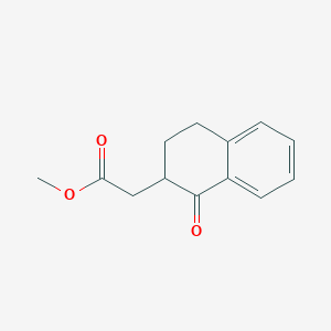 molecular formula C13H14O3 B2450499 methyl 2-(1-oxo-3,4-dihydro-2H-naphthalen-2-yl)acetate CAS No. 7430-89-9