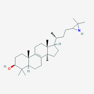 (3S,5R,10S,13R,14R,17R)-17-[(2R)-4-(3,3-dimethylaziridin-2-yl)butan-2-yl]-4,4,10,13,14-pentamethyl-2,3,5,6,7,11,12,15,16,17-decahydro-1H-cyclopenta[a]phenanthren-3-ol