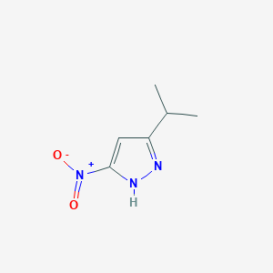 molecular formula C6H9N3O2 B2450517 5-isopropyl-3-nitro-1H-pyrazole CAS No. 1543413-53-1
