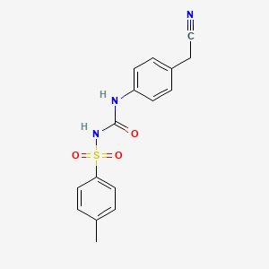 ({[4-(Cyanomethyl)anilino]carbonyl}amino)(4-methylphenyl)dioxo-lambda~6~-sulfane