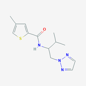 4-methyl-N-(3-methyl-1-(2H-1,2,3-triazol-2-yl)butan-2-yl)thiophene-2-carboxamide