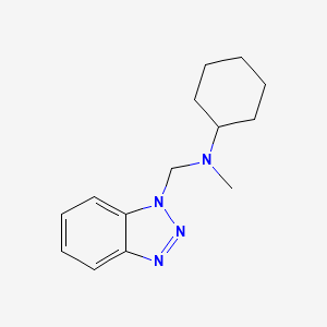 molecular formula C14H20N4 B2450619 N-(1H-1,2,3-Benzotriazol-1-ylmethyl)-N-methylcyclohexanamine CAS No. 57684-31-8