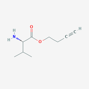 molecular formula C9H15NO2 B2450622 But-3-ynyl (2S)-2-amino-3-methylbutanoate CAS No. 2144793-11-1