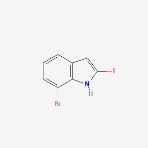 molecular formula C8H5BrIN B2450636 7-Bromo-2-iodo-1H-indole CAS No. 1904650-74-3