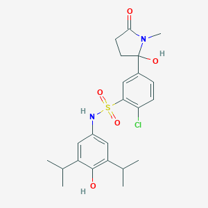 molecular formula C23H29ClN2O5S B024507 Sitalidone CAS No. 108894-39-9