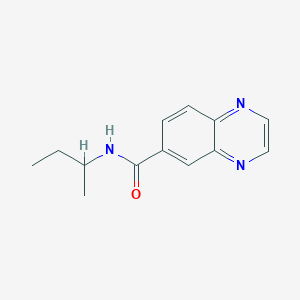 molecular formula C13H15N3O B2450703 N-butan-2-ylquinoxaline-6-carboxamide CAS No. 881453-50-5