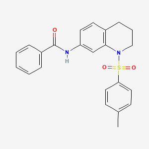 molecular formula C23H22N2O3S B2450766 N-(1-tosyl-1,2,3,4-tetrahydroquinolin-7-yl)benzamide CAS No. 898429-70-4