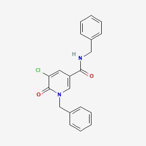 molecular formula C20H17ClN2O2 B2450778 N,1-dibenzyl-5-chloro-6-oxopyridine-3-carboxamide CAS No. 339024-40-7