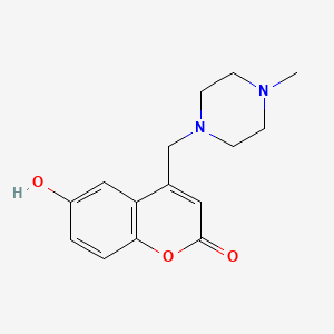 B2450780 6-Hydroxy-4-[(4-methylpiperazin-1-yl)methyl]chromen-2-one CAS No. 903193-44-2