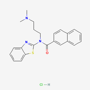 N-(benzo[d]thiazol-2-yl)-N-(3-(dimethylamino)propyl)-2-naphthamide hydrochloride