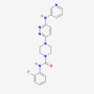 N-(2-fluorophenyl)-4-(6-(pyridin-3-ylamino)pyridazin-3-yl)piperazine-1-carboxamide