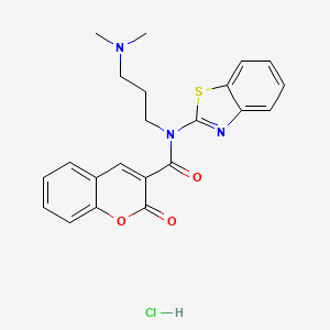 N-(benzo[d]thiazol-2-yl)-N-(3-(dimethylamino)propyl)-2-oxo-2H-chromene-3-carboxamide hydrochloride