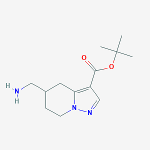 Tert-butyl 5-(aminomethyl)-4,5,6,7-tetrahydropyrazolo[1,5-a]pyridine-3-carboxylate