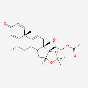 molecular formula C26H31FO6 B2450842 9,11-Dehydro Flunisolide Acetate CAS No. 5049-89-8