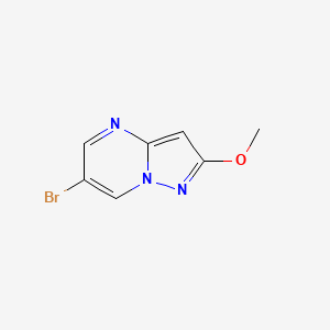 molecular formula C7H6BrN3O B2450845 6-Bromo-2-methoxypyrazolo[1,5-a]pyrimidine CAS No. 2092310-45-5