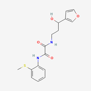 molecular formula C16H18N2O4S B2450873 N1-(3-(furan-3-yl)-3-hydroxypropyl)-N2-(2-(methylthio)phenyl)oxalamide CAS No. 1448053-83-5