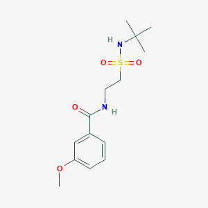 molecular formula C14H22N2O4S B2450883 N-[2-(tert-butylsulfamoyl)ethyl]-3-methoxybenzamide CAS No. 899979-29-4